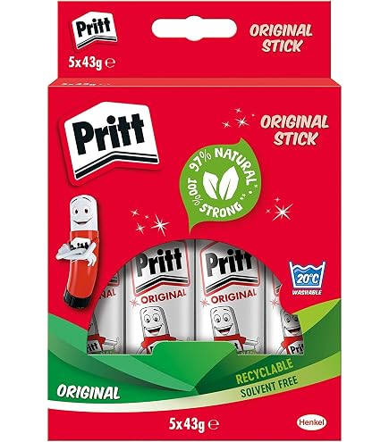 Snopake Colla Stick PVP 100g - Atossica, Lavabile, Per Carta, Tessuti E Scuola