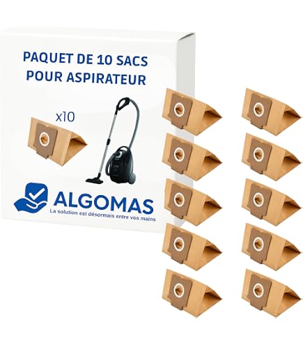 Lot de 10 sacs d'aspirateur 5 couches en non-tissé pour Panasonic Lot de 10 sacs d'aspirateur 5 couches en non-tissé pour Panasonic