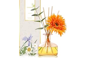 Saussavita Profumatore per Ambienti Pompelmo Bergamotto, 210 ml Diffusore Profumo Ambiente con Bastoncini di Fragranza, 120 Giorni di Lunga Durata, Profumo per Casa, Ufficio e Bagno, Decorazione Casa