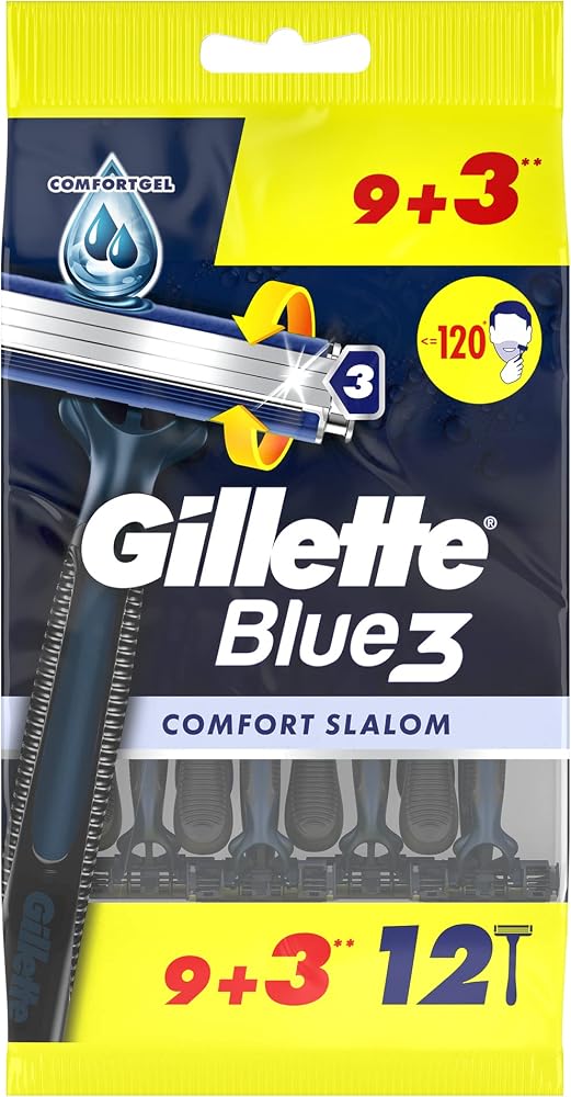 Gillette Blue3 Slalom Kullan At Tıraş Bıçağı 12'li