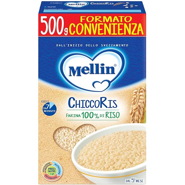 Mellin Crema Multicereali | Per Svezzamento Da 4 Mesi | Con Vitamina B1 | 6 Confezioni Da 400g