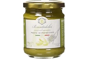 Brontedolci Pesto à la Pistache - délicieuse préparation pour 55% de pistaches de Sicile Etna. 190g