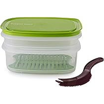 Sxhlseller Spargel- & Kräuterbehälter Für Kühlschrank - Transparente Frischebox Für Gemüse