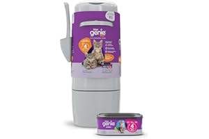 Litter Genie XL+ Pail | Cat Litter Waste Disposal System for Odor Control | Includes 1 Jumbo Refill Bag