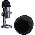 YOUSHARES Filtre Anti Pop Mousse et Anti-Vent pour Blue Yeti Nano Microphone, Anti Vent Bonnette comme Pare-Brise Efficace En