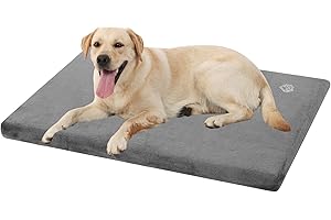 EMPSIGN Coussin Chien Réversible (Frais et Chaud), Tapis Grand Taille Imperméable (104x71x7,6cm), Lit Mousse Haute Densité, Matelas avec Housse Lavable Amovible