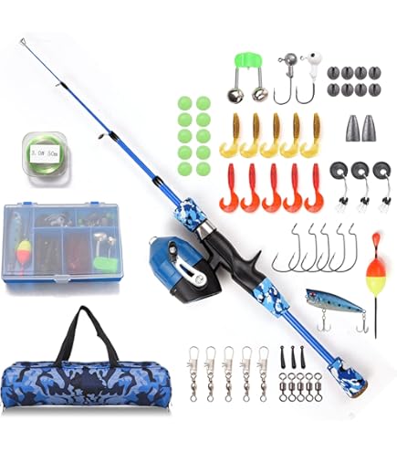 Lixada telescopische hengel en reel combo volledige kit spinning visserij haspel gear pole set met 100 m vislijn, visaas haken jig head, vissen draag tas hoes (2,4 m Lixada telescopische hengel en reel combo volledige kit spinning visserij haspel gear pole set met 100 m vislijn, visaas haken jig head, vissen draag tas hoes (2,4 m
