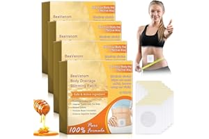 DAMIGHT 40 Stück Bienengift-Lymphdrainage Fettverbrenner, Bienengift Pflaster für schnelle Fettverbrennung am Bauch, Bienengift Lymphdrainage, Drainage-Bienengift Pflaster, Stoffwechsel-Booster für Frauen