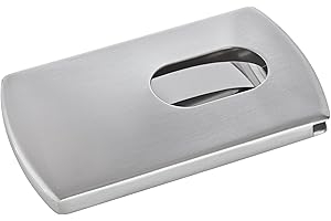 SIGEL VZ120 Porta-tarjetas de visita " Snap ", plata, acero inox, para hasta 12 tarjetas (màx. 91x57 mm)