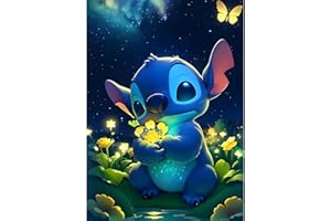 DPHERO Cartoon Diamond Painting Kits for Adults,5D Stitch Diamond Art Kits for Kids Beginners,Round Full Drill Dreamland Diamond Painting Art,DIY Paint with Diamonds Gem Painting Art 12x16 inch