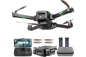 ‎LE-IDEA le-idea Drohne mit Kamera 4K, Drone Geschwindigkeit 40km/h 5GHz WIFI FPV Drohnen mit 2 Kameras, Drohne mit Bürstenlosem Motor, 30 Minuten Flugzeit, IDEA16P Drohne 2024 Modell