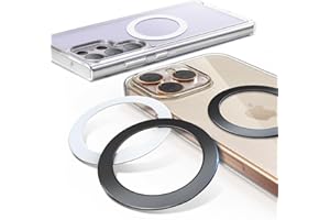 4 szt. pierścień magsfe volport for Magsafe Ring Sticker, Extra Strong Universal Ultra Thin (0.3mm) Magnetic Metal Ring Adapter with Super Strong 3M Adhesive Backing for MagSafe Accessories
