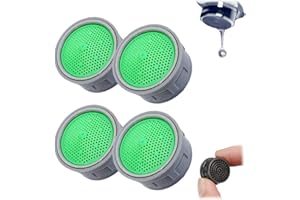 ASPUIC 4Pcs Water Tap Aerators,Tap Aerator,Plug-in Faucet Filter,21mm Male Thread High Flow Tap Filter, Easy Install Anti-Splash Faucet Adapter Insert,Water Saving Replacement Part for Sink,Kitchen,Bath