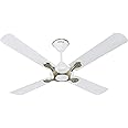 Havells 1200mm Leganza ES 4B Ceiling Fan | Best fan in 4 Blade, Premium Finish Deco. Fan, High Air Delivery | Energy Saving, 100% Pure Copper Motor, 2 Year Warranty | (Pack of 1, Pearl White Silver)