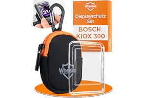 Wheeloo kompatybilny z Bosch Kiox 300 zestaw ochronny wyświetlacza I osłona ochronna do rowerów elektrycznych I przezroczysta i wodoodporna, akcesoria do rowerów elektrycznych