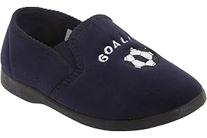 Zedzzz Kids Boys Midfield Twin Gusset Football Slippers