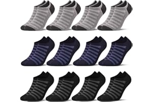 L&K-II 92201VA Skarpetki do sneakersów, krótkie, damskie/męskie, stopki, oddychająca bawełna, czarne/białe/szare, 12/24 pary