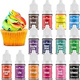 Colorante Alimentare Gel 14 Colori - Waysroma Altamente Concentrato Coloranti Alimentari Gel Food Coloring per Cuocere Torte,