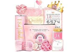 AWFRKY 18th Birthday Gifts for Girls 18 Year Old Girl Birthday Gifts, Unique 18th Birthday Gift for Daughter, Niece, Granddaughter, Girlfirend, Her, 18 & Fabulous Cool 18 Decorations