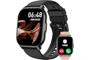 IPOSIBLE Smart Watch for Men Women (Answer/Make Call), 2.1"HD Smartwatch with Heart Rate/Sleep Monitor/Pedometer/Calories, 130+ Sports Fitness Tracker Watch, IP68 Waterproof Activity Tracker for Android iOS