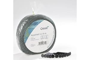 Oase 53752 Aquanet Teichnetz 2 - schützt Teiche vor Blättern und Laub, Verwendung als Vogelschutznetz an Bäumen und Sträuchern, Teichgröße bis max. 4 x 8 m, Grün