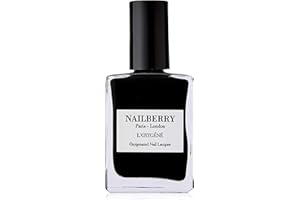 Nailberry L'Oxygéné Oxygenated Nail Lacquer | Black Berry, 15 ml | Polish for a Healthier Manicure & Long Lasting Colour | 12-Free, Vegan, Halal, Cruelty & Gluten Free