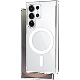 Teknoft Samsung Galaxy S25 Ultra i&ccedil;in MagSafe ile Uyumlu Şok Emici Silikon Kenar Sararma &Ouml;nleyici Arkası Sert Parmak İzi Tutm