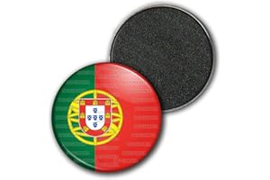 Badgmania Magnet Aimant Frigo 3.8cm Drapeau Portugal Portuguais Portuguese Flag Embleme