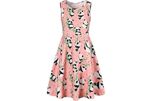 Belovecol Letnia Sukienka Dla Dziewczynek Bez RęKawóW Dla Dzieci Kolorowa Sukienka O Linii A W Wieku 4-15 Lat