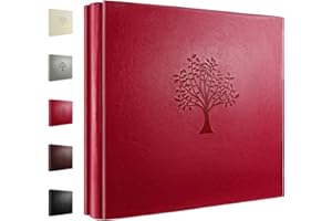 RDYLYMX Photo Album 6x4 600 Pockets Photos, Leather Cover Large Picture Albums Holds 600 Horizontal and Vertical Photos