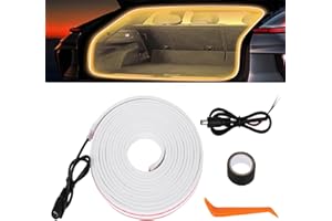 BLAUHAUS Kofferraum lichtleiste,automatischer Sensor Tail Box Light Strip,Kofferraum led Streifen,kofferraumbeleuchtung led,Trunk Light Strip, Passend für alle Modelle 2m(Warme Farben 2m)