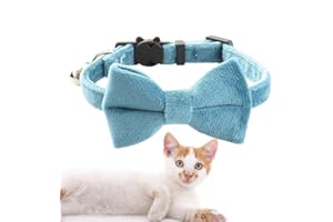 FMZRBNIH Pajaritas Para Perros - Pajarita Transpirable Para Cachorros, Collar Para Perros Con Pajarita | Collar Ajustable Para Perro Y Gato Con Campana Desmontable, Accesorio Para Collar De Perro Para El Hogar