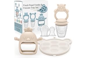 CLDY Baby Fruit Food Feeder - Breastmilk Popsicle Freezer Molds - Baby Food Storage Containers, Baby Food Freezer Trays for Toddler Teething & Infant Self Feeding