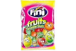 GÉNÉRIQUE Bubble Gum FRUITS - Chewing Gum - Fini - 90 Grammes - Halal - Sans gluten - Sans Matières grasses - Bonbon - 397