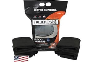 Quick Dam QD65-4, Barriera antiallagamento da 1,5 m attivata dall'acqua, 4 pezzi, nero