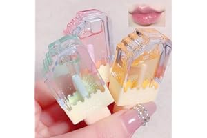 SKYNEST Glitter Lip Gloss, Fruity Shiny Lip Gloss, Moisturising, Iced Gloss, multi-colour, shiny, vegan Lip Oil Sheer Glossy Liquid Lipstick for Long-Lasting Nourishing Lips