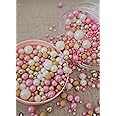 Edible Sprinkles in baby pink, nude and gold CAKE N BAKE (35g)