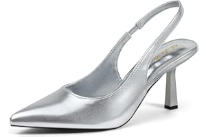 Zhabtuc Chaussures à Talon Classics avec des Boucles et des Sangles sur Le Dos pour Les Femmes Escarpins à Talons Hauts pour Femmes Escarpins Slingback Sandales pour Le Travail, la Soirée.