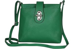 AMBRA Moda GL007 - Sac à bandoulière sac portés épaule en cuir véritable pour femme