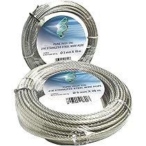 4 Tenditori Per Fune Metallica Da 4 Mm - Morsetti In Acciaio Inox Per Fissaggi Sicuri - Con Vite M6x50 Mm