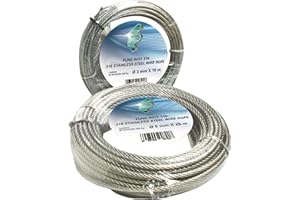 Filomat 899604 Fune Acciaio Inox, 49 Fili Rotolini, 10 mt, 4 mm