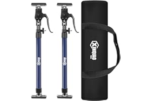 XINQIAO Third Hand Tool 3rd Hand Support System, Premium Steel Support Rod with 154 LB Capacity for Cabinet Jack, Drywall Jack& Cargo Bars, 23.6 in- 45.3 in Long, 2 PC, Blue