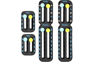 AHRLIC Portable Tennis Score Keeper for Racquet Throat Mount – Lightweight Racquet Score Tracker for Points Games Sets, Easy to Read, Strong Adhesive, Durable Tennis Accessories for Practice & Match