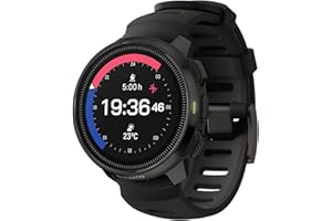SUUNTO Ocean Dive Computer, GPS Multisport Watch for Training, Underwater Route Tracking & Wireless Tank Pressure Monitor, AMOLED Touchscreen, Dualband GNSS, Offline Map, 26D Battery Life, All Black