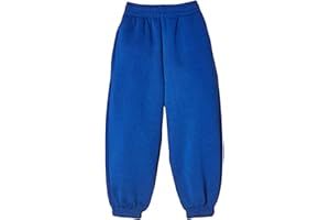 Stylo Online Kids Fleece Jogging Bottoms Boys Girls Sports PE Joggers Childrens Unisex Casual Fleece Pull On Trousers School Play Tracksuit Classic Bottom Soft Jog Pants