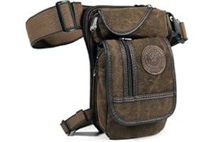 XIEBEN Toile Drop Leg Sac pour Hommes Femmes Taille Ceinture Tactique Militaire Poche Moto équitation Vélo Voyage Tactique À L'extérieur Sports Bum Fanny Pack