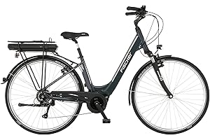 ‎FISCHER Fischer E-Bike City CITA 1.5 Elektrofahrrad für Damen und Herren, RH 44 cm, Mittelmotor 65 Nm, 36 V Akku, Granitgrau, 44cm-522 Wh