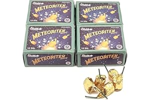 vama Funke Riesen Meteoriten Kaliber C Crackling Sterne XXL mit Lauten Silberfunken Knattersterne Knallblitze Silvester Feuerwerk Jugendfrei