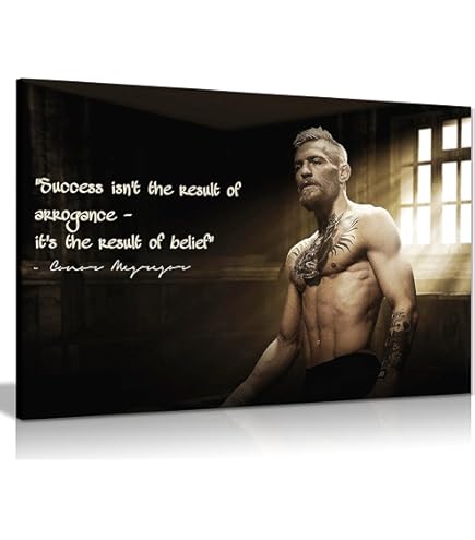 Conor McGregor Vs Nate Diaz UFC Canvas Art - 60x40cm Framed MMA Sports Print Ready To Hang