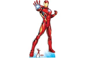 STAR CUTOUTS SC1612 Superhero Lifesize cartone tagliato con mini, Tinta unita, Iron Man Supereroe